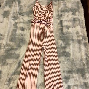 Striped jumpsuit